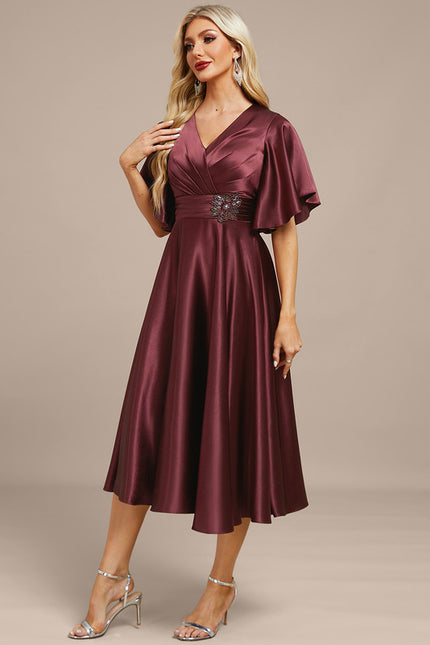 Robe Trapèze Chic Pour Mariage Grande Taille - gallery 3