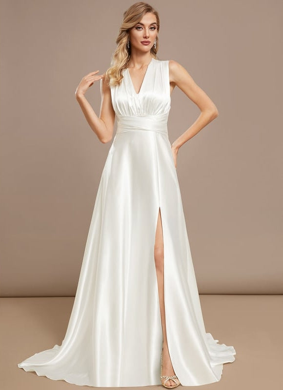 Robe Trapèze Lumière Satinée - gallery 6