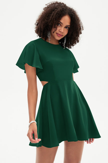 Robe Trapèze Éclat Vert Urban - gallery 2