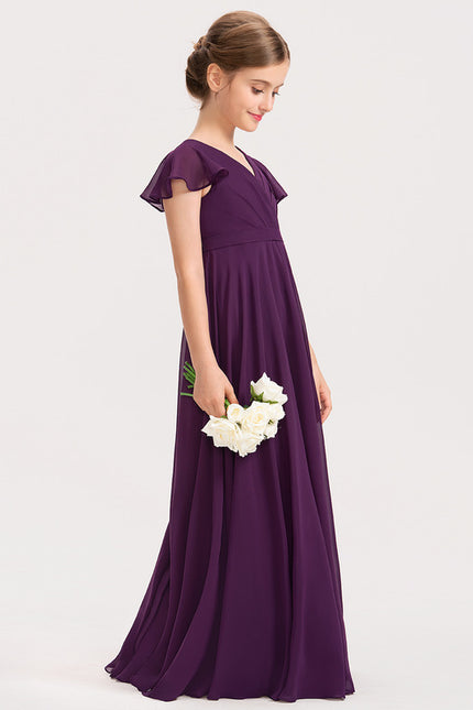 Robe Trapèze Lilas Flottant - gallery 4