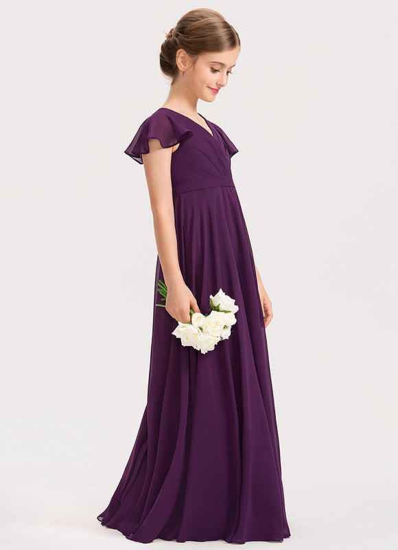 Robe Trapèze Lilas Flottant - gallery 4