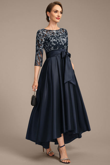 Robe Trapèze Satin Nuit - gallery 5