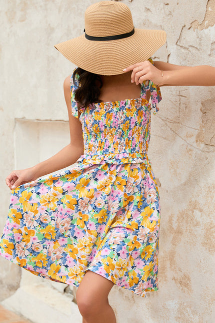 Robe Trapèze Fleurie Été Joyeux - gallery 2