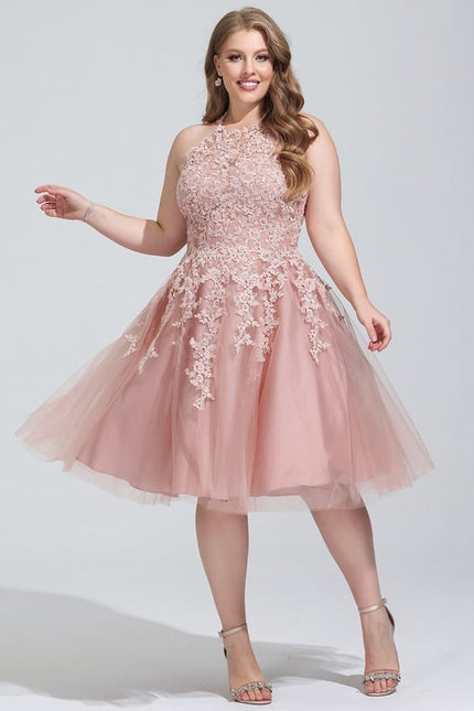 Robe Trapèze Lueur Rosée - gallery 5