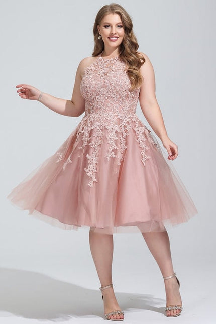 Robe Trapèze Lueur Rosée - gallery 5