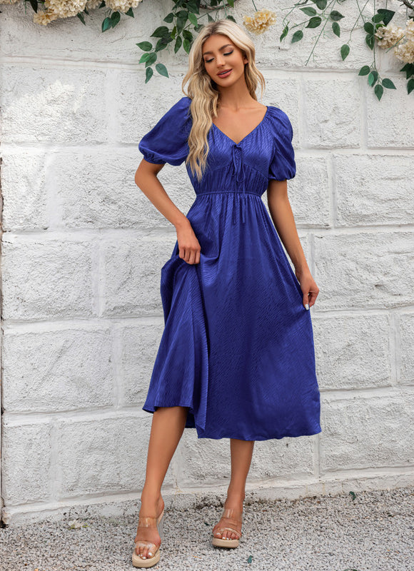 Robe Trapèze Éclat Indigo - gallery 5