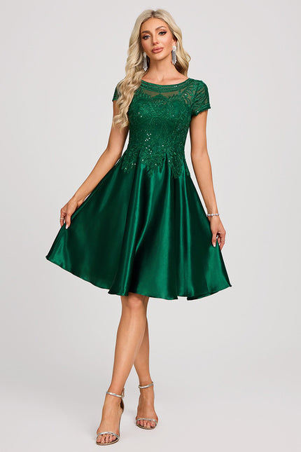 Robe Trapèze Émeraude Chic - gallery 3