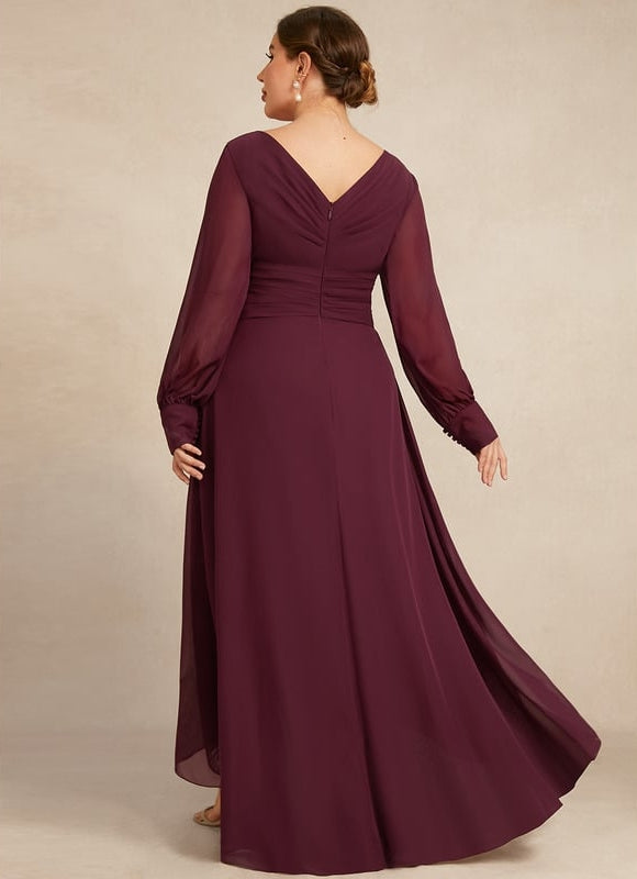 Robe Trapèze Violet Élégant Fluidité - gallery 8