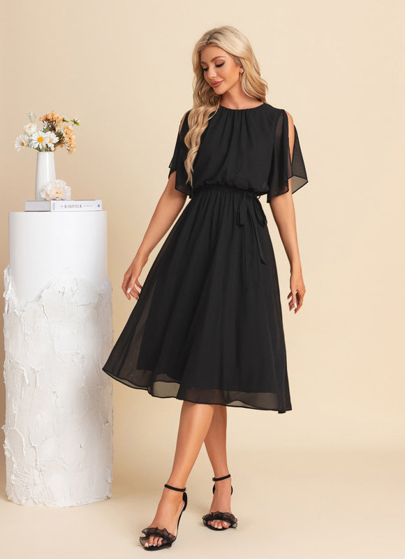 Robe Trapèze Noire Flottante