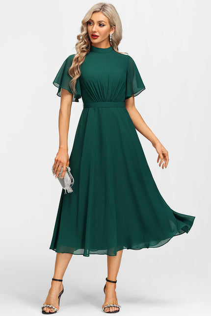 Robe Trapèze Vert Émeraude