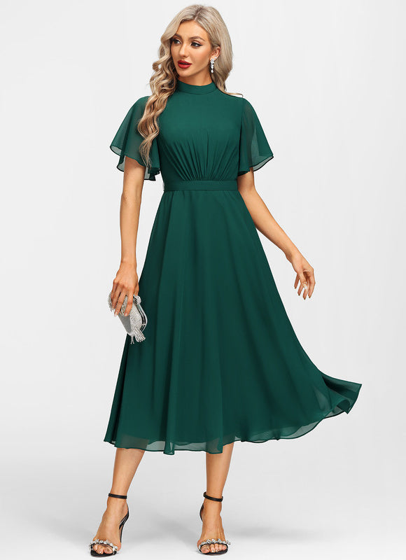 Robe Trapèze Vert Émeraude