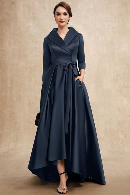 Robe Trapèze Nuit Satinée Élégante - gallery 2