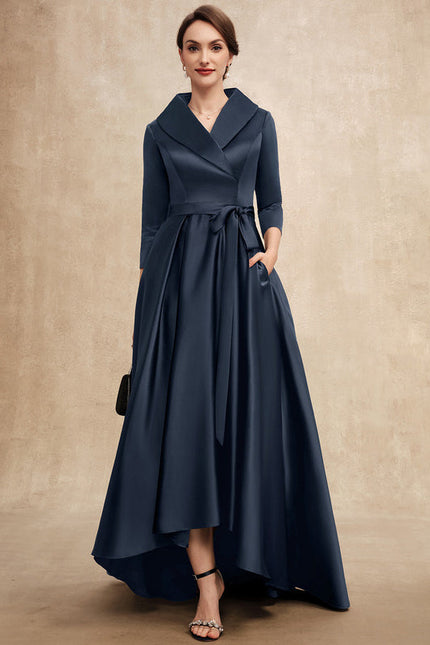Robe Trapèze Nuit Satinée Élégante - gallery 2