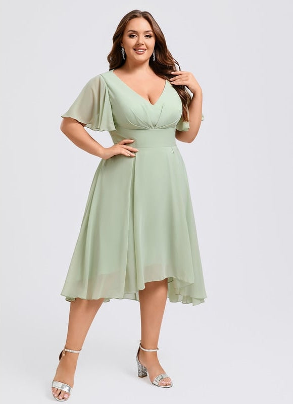 Robe Trapèze Fluide Asymétrique - gallery 9