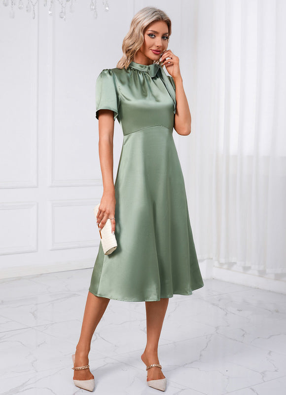 Robe Trapèze Vogue Satinée - gallery 3
