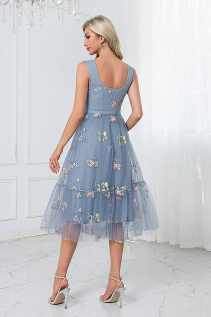 Robe Trapèze Tulle Printanière - gallery 7