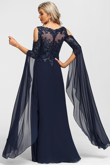 Robe Trapèze Éclat De Violettes - gallery 3