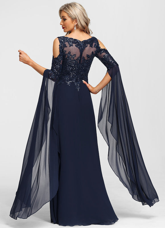Robe Trapèze Éclat De Violettes - gallery 3