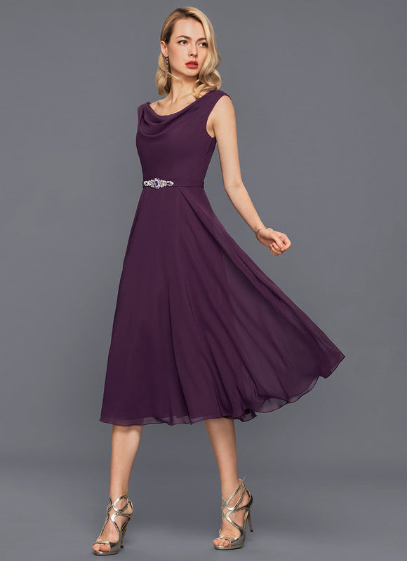 Robe Trapèze Violet Éclipse - gallery 4