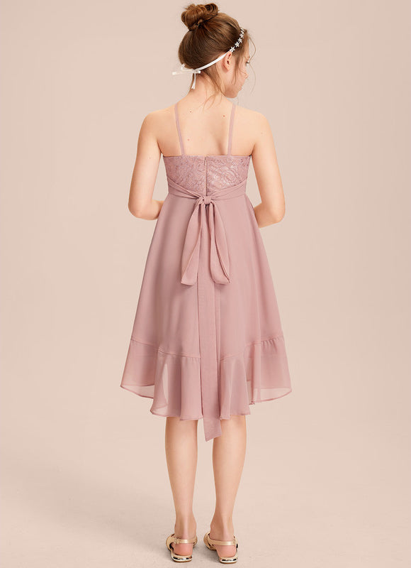 Robe Trapèze Flou Rosé - gallery 5