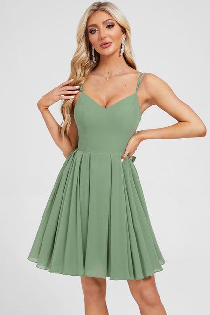 Robe Courte Trapeze Plissée - gallery 5