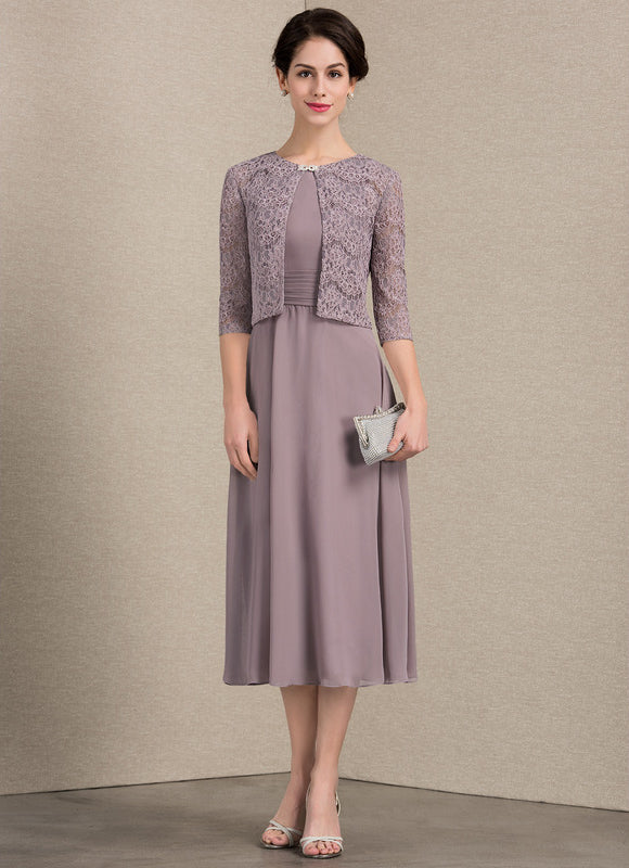 Robe Trapèze Épurée Améthyste