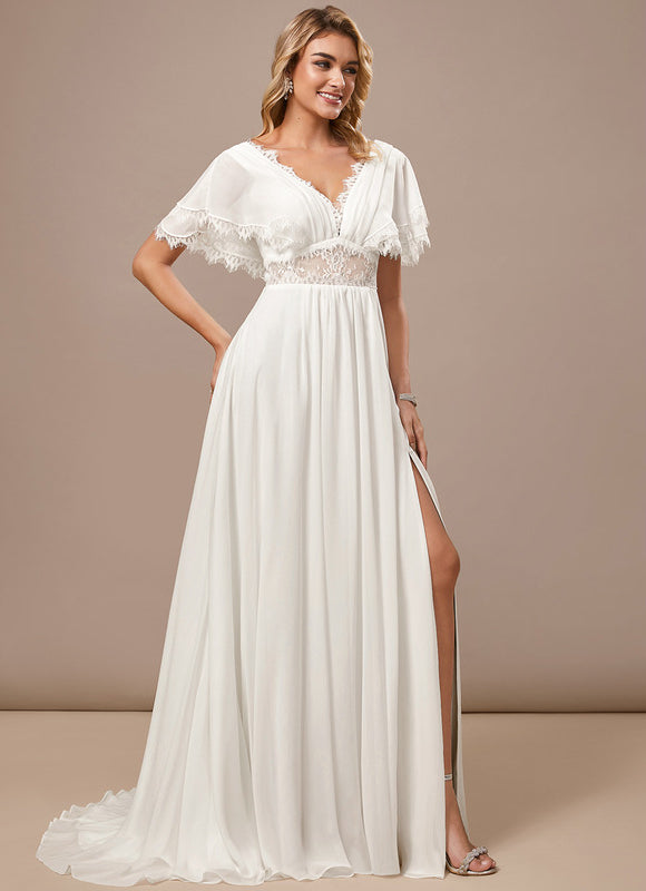 Robe Trapèze Éthérée Satinée - gallery 2