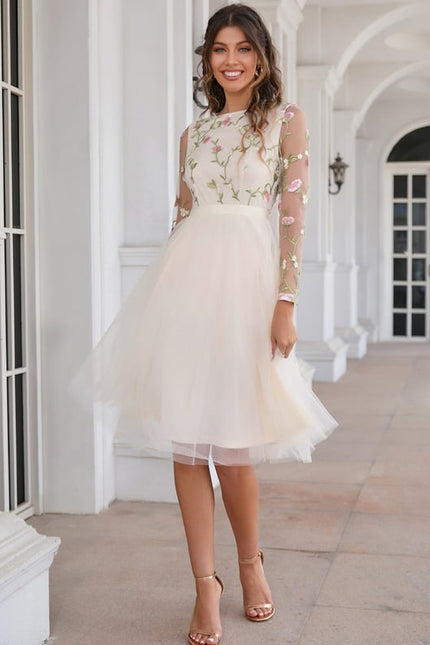Robe Trapèze Éclat De Fleurs - gallery 2