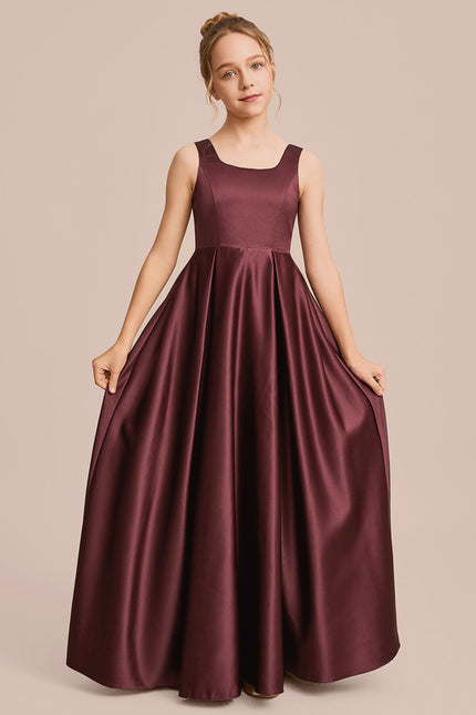 Robe Trapèze Satin Ciel Doux - gallery 7