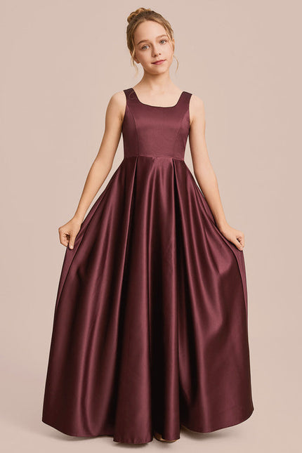 Robe Trapèze Satin Ciel Doux - gallery 7
