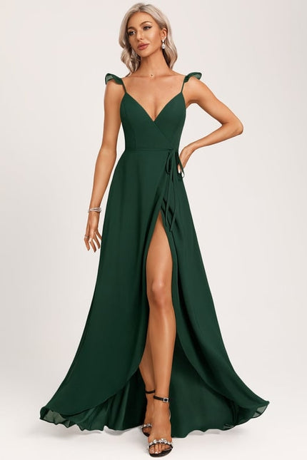 Robe Trapèze Aérienne Vert Pâle - gallery 1