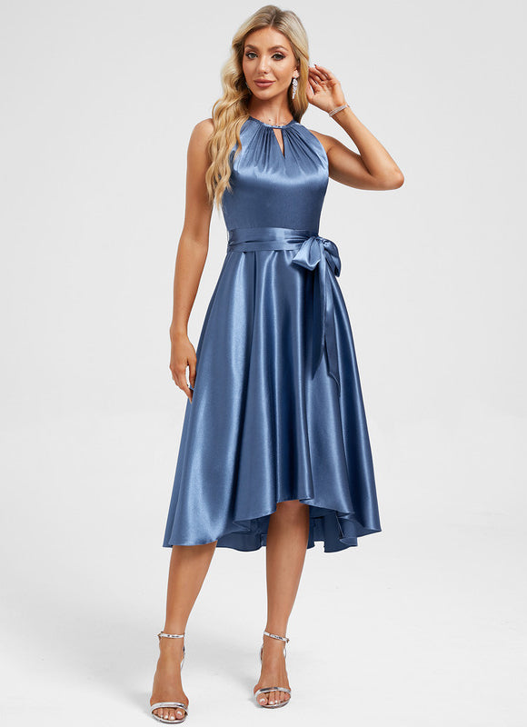 Robe Trapèze Reflet Azure Évanescent - gallery 5