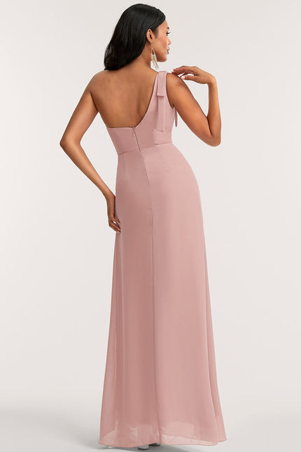 Robe Trapèze Rose Poudré Chic - gallery 4