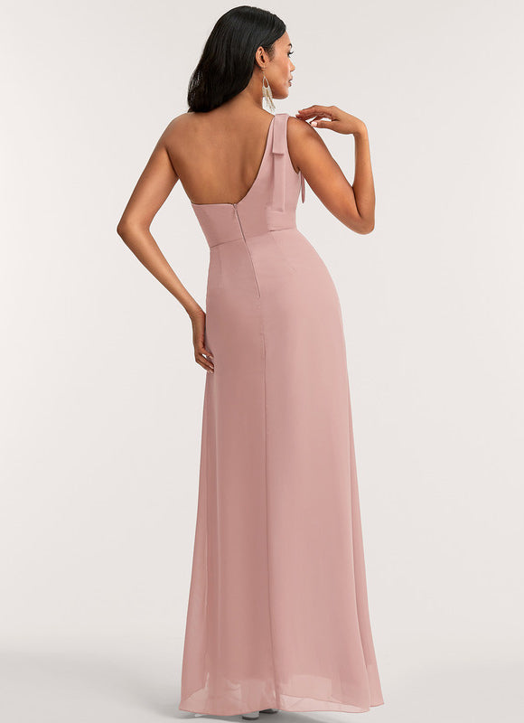 Robe Trapèze Rose Poudré Chic - gallery 4