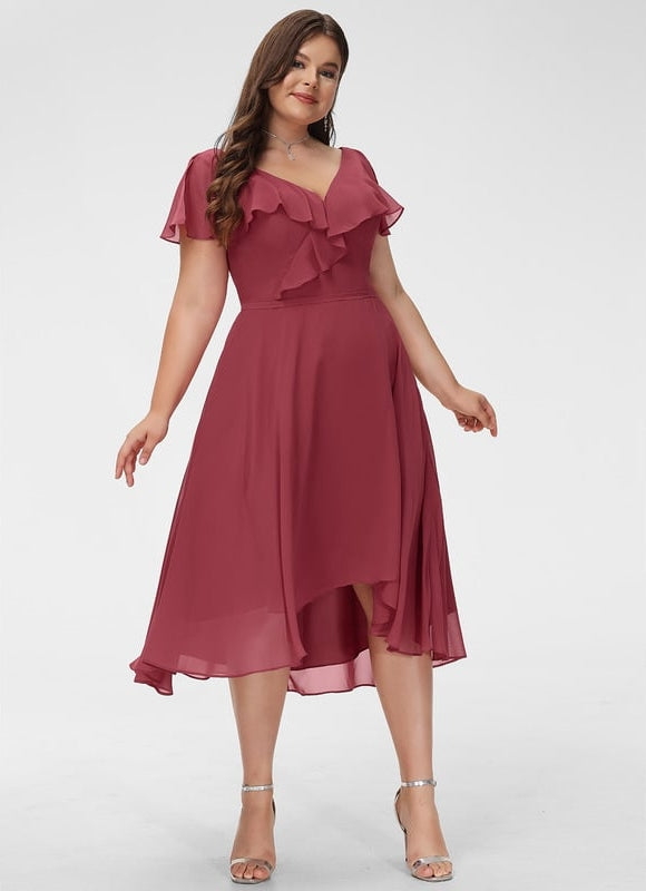 Robe Trapèze Fluide Asymétrique - gallery 6