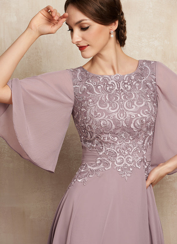 Robe Trapèze Lilas Élégant - gallery 2
