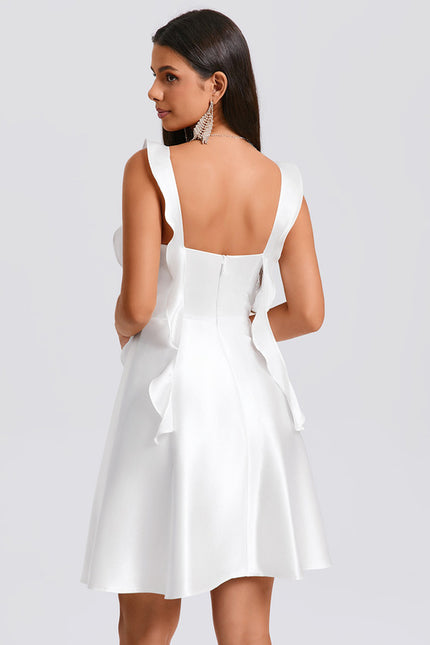 Robe Trapèze Éclat De Satin - gallery 5