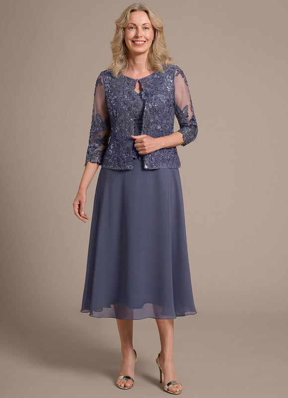 Robe Trapèze Éclat De Velours - gallery 2