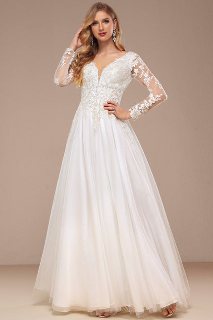 Robe Trapèze Luxe Évanescent - gallery 6