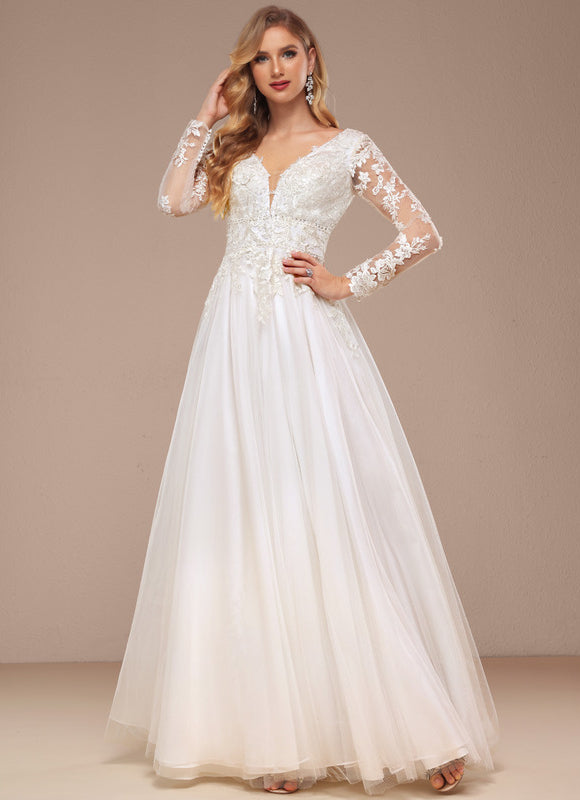 Robe Trapèze Luxe Évanescent - gallery 6