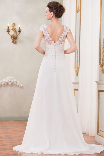 Robe Trapèze Éthérée Perles - gallery 1