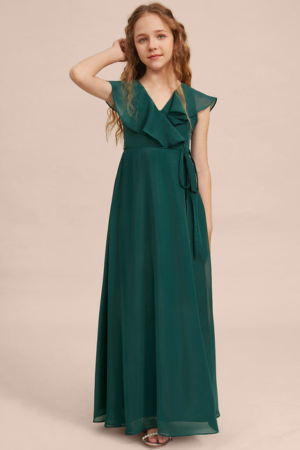 Robe Trapèze Vert Doux Éclat - gallery 2