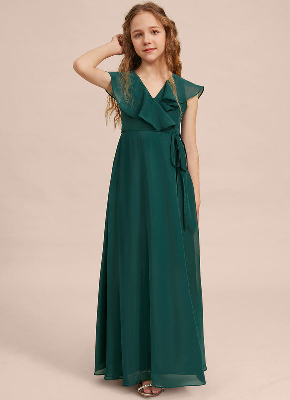 Robe Trapèze Vert Doux Éclat - gallery 2