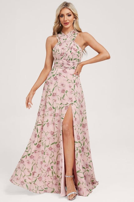 Robe Trapèze Fluide Bordeaux - gallery 8