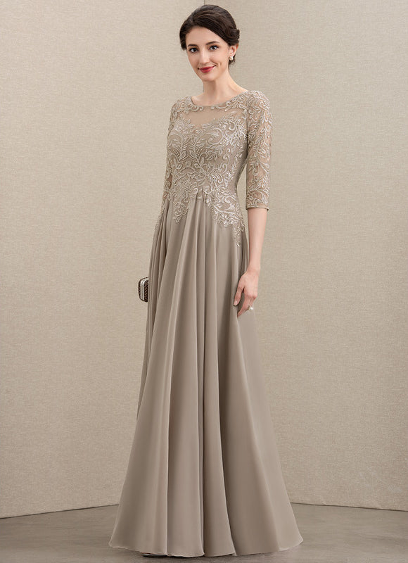 Robe Trapèze Longue Violetée - gallery 3