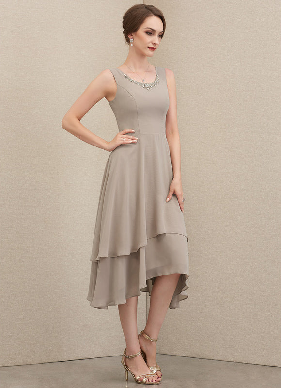 Robe Trapèze Élégance Acajou - gallery 5