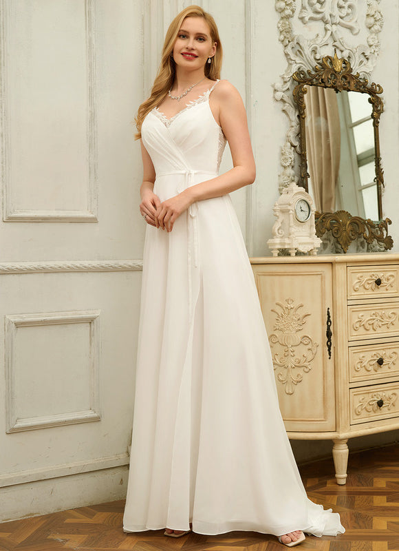 Robe Trapèze Éthérée Satinée - gallery 6