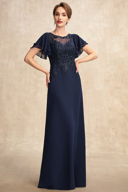 Robe Trapèze Longue Violetée