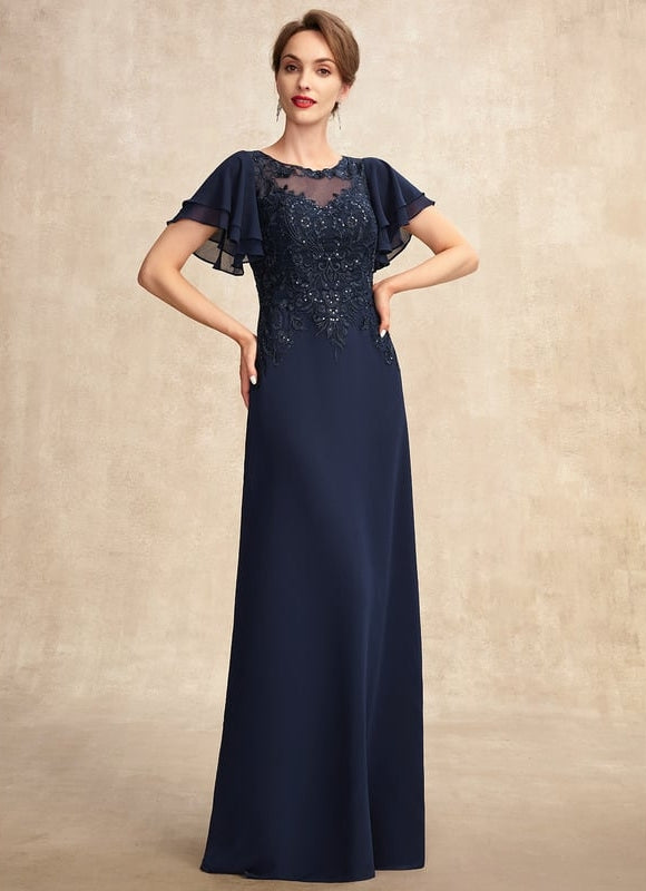 Robe Trapèze Longue Violetée