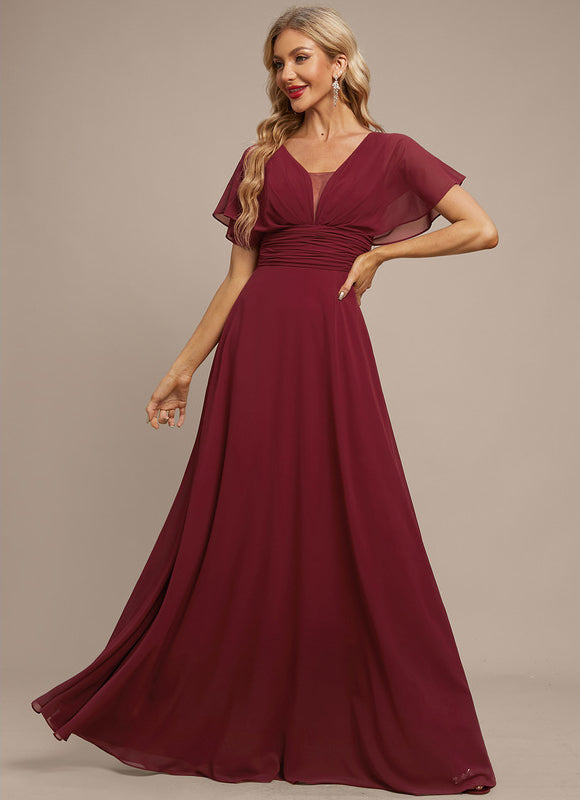 Robe Trapèze Élégante Mousseline - gallery 1